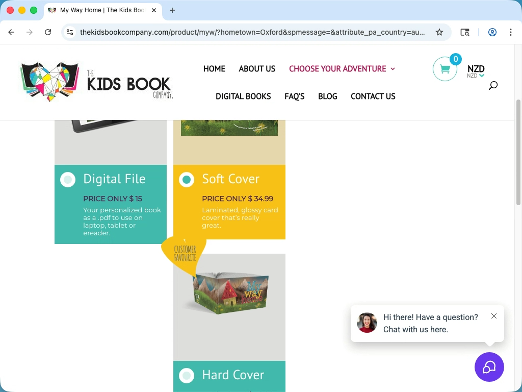 [STYLING] Styling fixes were included on the book type selection page.