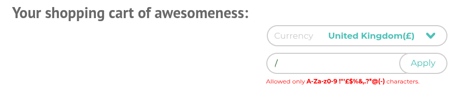 [STYLING] The coupon validation message styling was corrected on the cart page.